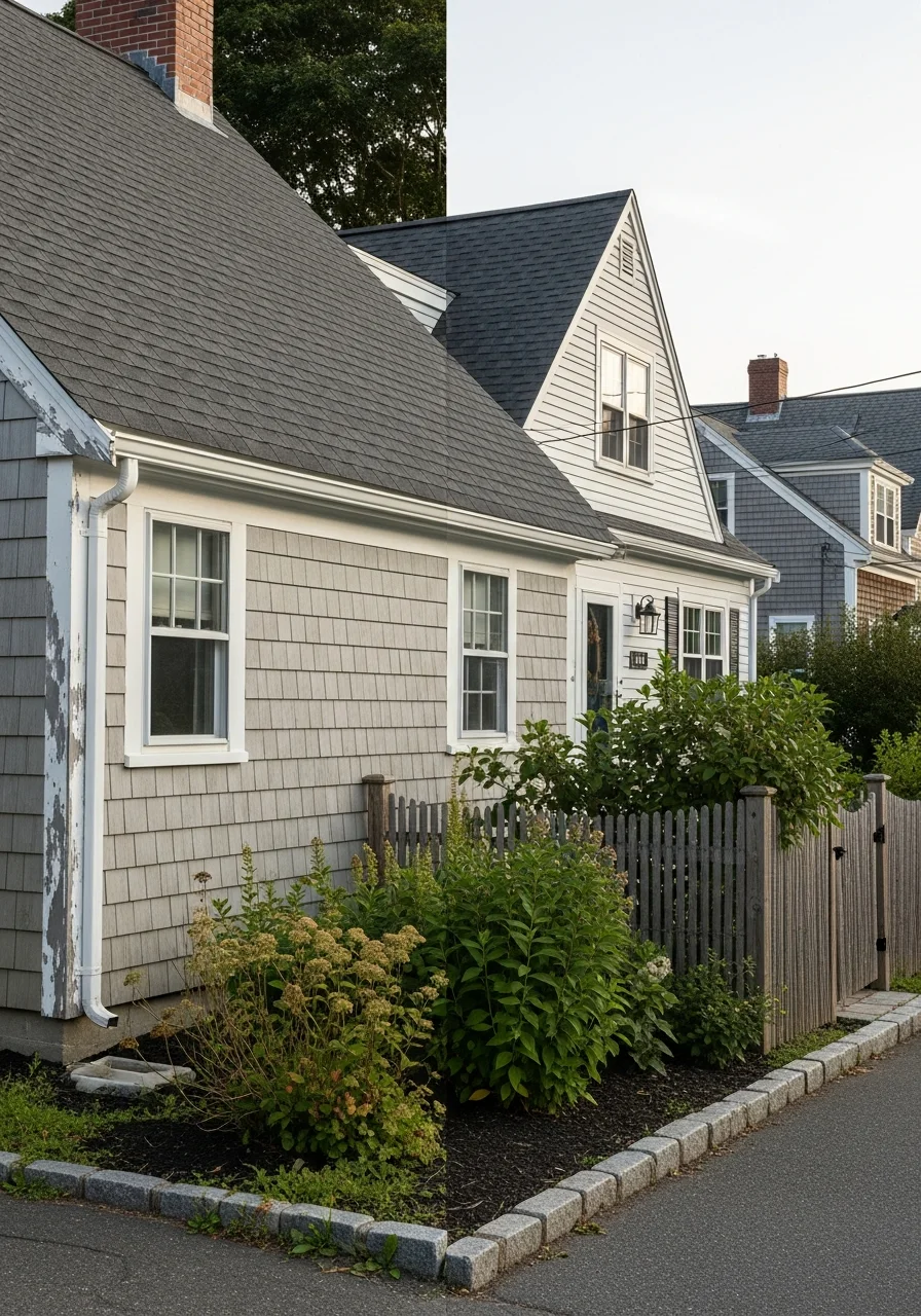 South Shore home exterior with coastal character and landscaping, representing property in seaside community.