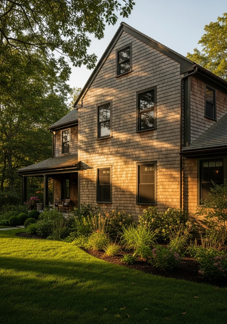 West Suburb home exterior with landscaping and established grounds, representing quality property in historic community.